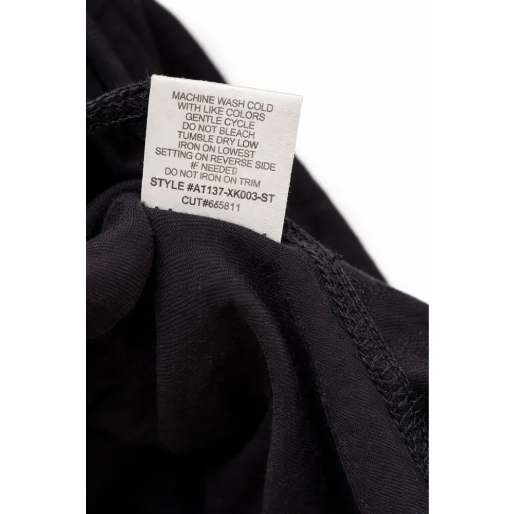 Cha Cha Vente Boho Crochet Off Shoulder Top Black Colorful Trim Medium Festival - Picture 6 of 6